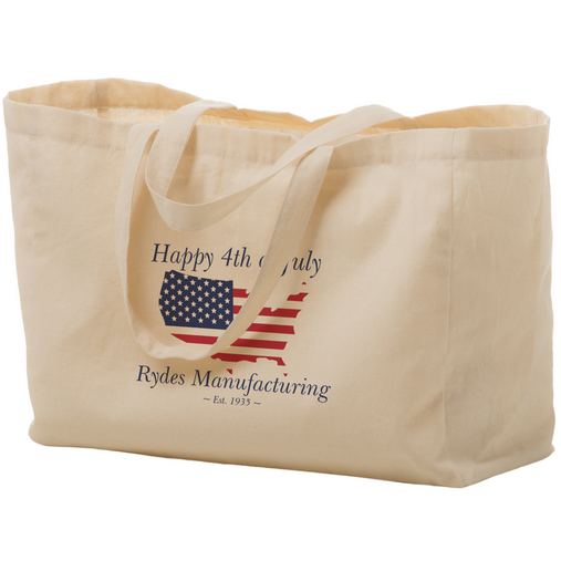 Custom Printed Cotton Canvas Tote Bag (16"x6"x12") - Screen Print - CN16612-SP